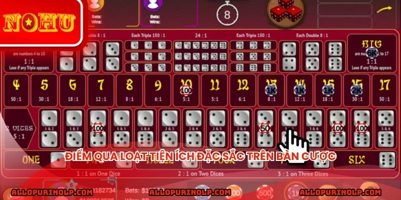 Điểm qua loạt tiện ích đặc sắc trên bàn cược